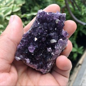 Amethyst crystal geode specimen display decor